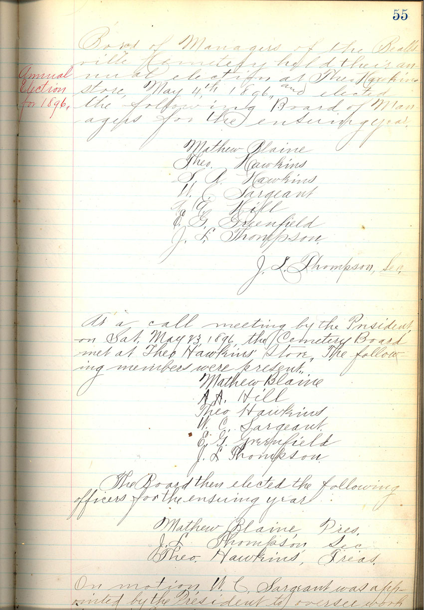 minute book